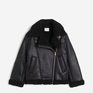 H&M Oversized Teddy Fleece Lined Jacket
